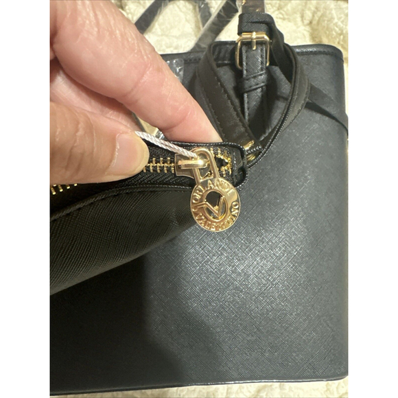 Valentino Orlandi Black Tote Bag With Wallet New with Tags MSRP $200 - Picture 5 of 10